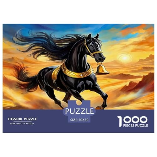 Pferd Puzzle 1000-teilige Schwer Puzzle Spielzeug Lernspiel Impossible Herausforderungsspielzeug Für Erwachsene Und Kinder Ab 12 Jahren 70x50cm/1000pcs von UNRXJZLVM