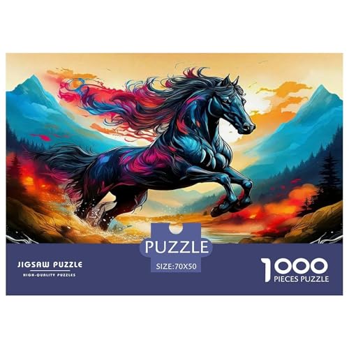 Pferd Puzzle 1000-teilige Schwer Puzzle Spielzeug Pädagogisches Spiel Impossible Herausforderungsspielzeug Für Erwachsene Kinder 70x50cm/1000pcs Pferd Puzzle 1000-teilige Schwer Puzzle Spielzeug Pädagogisches Spiel Impossible Herausforderungsspielzeug Für Erwachsene Kinder 70x50cm/1000pcs von UNRXJZLVM