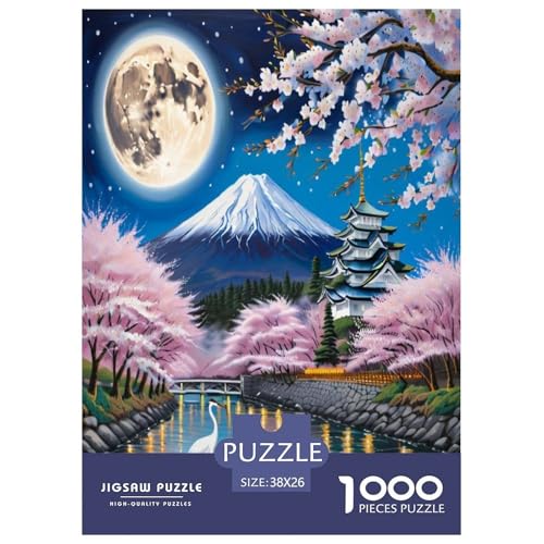 Pfirsichblüte Puzzle 1000 Teile Schwer Puzzle Spielzeug Pädagogisches Spiel Impossible Herausforderungsspielzeug Für Erwachsene Und Kinder Ab 12 Jahren 38x26cm/1000pcs von UNRXJZLVM