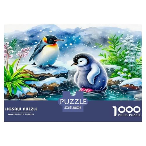 Pinguin Puzzle 1000 Teile Schwer Puzzle Spielzeug Lernspiel Impossible Herausforderung Spielzeug Für Erwachsene Kinder 38x26cm/1000pcs von UNRXJZLVM