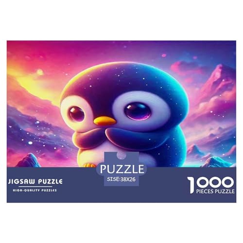 Pinguin Puzzle 1000 Teile Schwer Puzzle Spielzeug Lernspiel Impossible Herausforderung Spielzeug Für Erwachsene Kinder 38x26cm/1000pcs von UNRXJZLVM