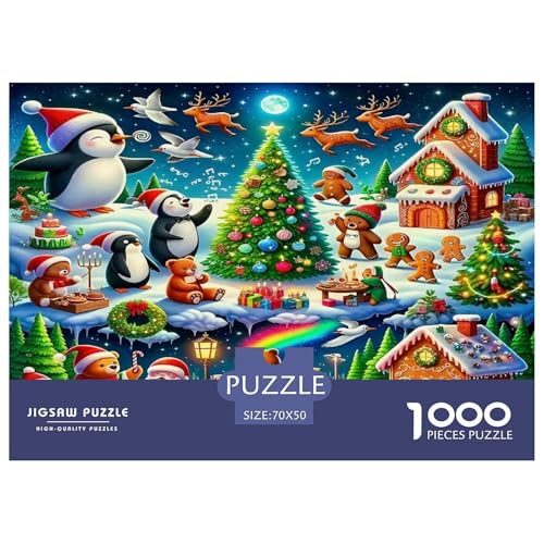 Pinguin Puzzle 1000 Teile Schwer Puzzle Spielzeug Lernspiel Impossible Herausforderungsspielzeug Für Erwachsene Und Kinder in Bewährter 70x50cm/1000pcs von UNRXJZLVM