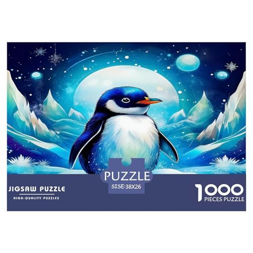 Pinguin Puzzle 1000 Teile Schwer Puzzle Spielzeug Pädagogisches Spiel Impossible Herausforderung Spielzeug Für Erwachsene Und Kinder in Bewährter 38x26cm/1000pcs von UNRXJZLVM