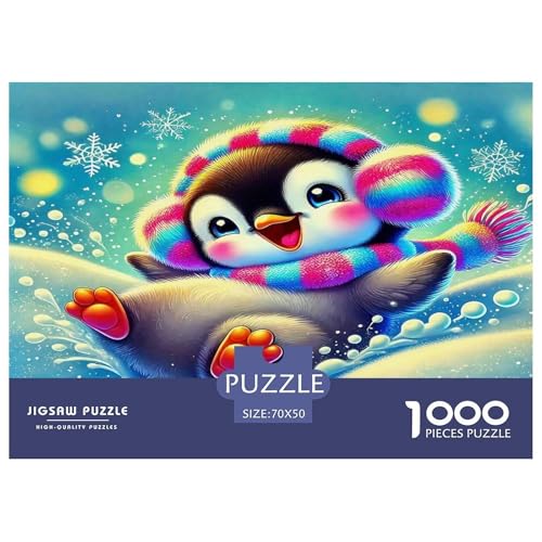 Pinguin Puzzles 1000 Teile Schwer Puzzle Spielzeug Lernspiel Impossible Herausforderung Spielzeug Für Erwachsene Kinder 70x50cm/1000pcs von UNRXJZLVM