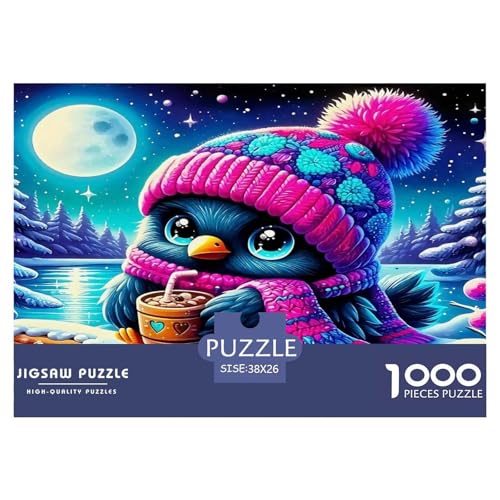 Pinguin Puzzles 1000 Teile Schwer Puzzle Spielzeug Pädagogisches Spiel Impossible Herausforderungsspielzeug Für Erwachsene Kinder 38x26cm/1000pcs von UNRXJZLVM