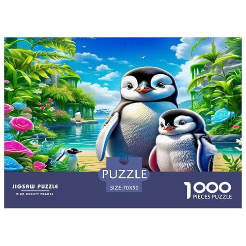 Pinguin Puzzles 1000 Teile Schwer Puzzle Spielzeug Pädagogisches Spiel Impossible Herausforderungsspielzeug Für Erwachsene Kinder 70x50cm/1000pcs von UNRXJZLVM