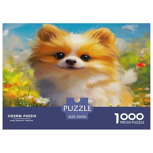 Pommern Puzzle 1000-teilige Schwer Puzzle Spielzeug Lernspiel Impossible Herausforderung Spielzeug Für Erwachsene Kinder 70x50cm/1000pcs von UNRXJZLVM