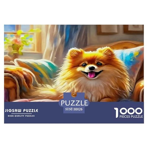 Pommern Puzzle 1000-teilige Schwer Puzzle Spielzeug Lernspiel Impossible Herausforderung Spielzeug Für Erwachsene Und Kinder Ab 14 Jahren 38x26cm/1000pcs von UNRXJZLVM