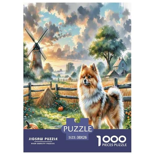 Pommern Puzzle 1000-teilige Schwer Puzzle Spielzeug Pädagogisches Spiel Impossible Herausforderungsspielzeug Für Erwachsene Kinder 38x26cm/1000pcs von UNRXJZLVM