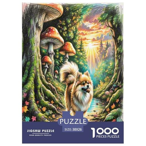 Pommern Puzzles 1000 Teile Schwer Puzzle Spielzeug Lernspiel Impossible Herausforderung Spielzeug Für Erwachsene Kinder 38x26cm/1000pcs von UNRXJZLVM