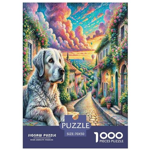Portugiesischer WassErhund Puzzle 1000 Teile Schwer Puzzle Spielzeug Lernspiel Impossible Herausforderung Spielzeug Für Erwachsene Und Kinder in Bewährter 70x50cm/1000pcs von UNRXJZLVM