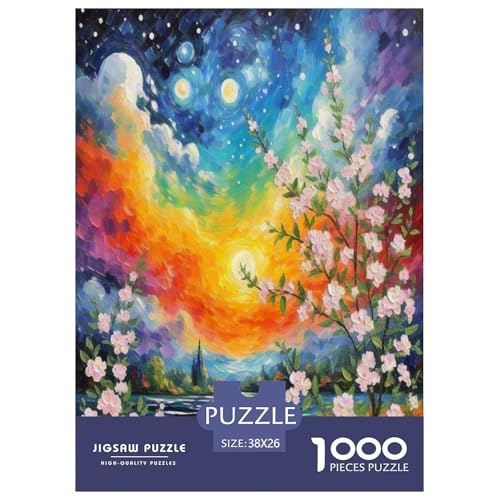 Prickly Pflaume Puzzle 1000 Teile Schwer Puzzle Spielzeug Lernspiel Impossible Herausforderung Spielzeug Für Erwachsene Kinder 38x26cm/1000pcs von UNRXJZLVM