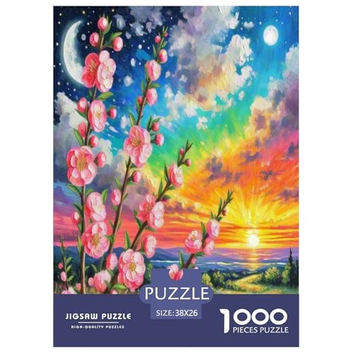 Prickly Pflaume Puzzle 1000 Teile Schwer Puzzle Spielzeug Lernspiel Impossible Herausforderungsspielzeug Für Erwachsene Kinder 38x26cm/1000pcs von UNRXJZLVM