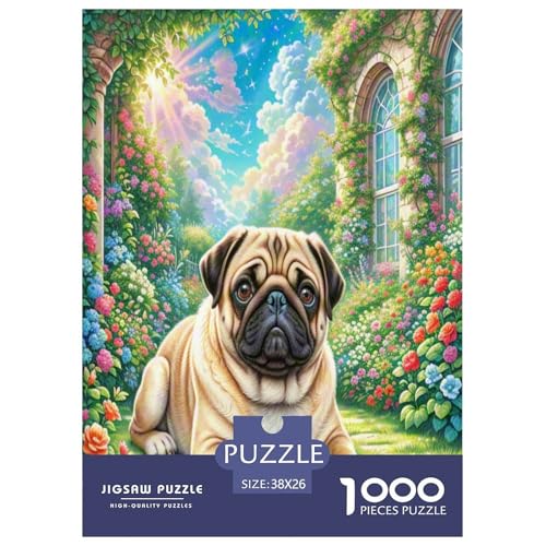 Pug Puzzle 1000-teilige Schwer Puzzle Spielzeug Lernspiel Impossible Herausforderung Spielzeug Für Erwachsene Und Kinder in Bewährter 38x26cm/1000pcs Pug Puzzle 1000-teilige Schwer Puzzle Spielzeug Lernspiel Impossible Herausforderung Spielzeug Für Erwachsene Und Kinder in Bewährter 38x26cm/1000pcs von UNRXJZLVM