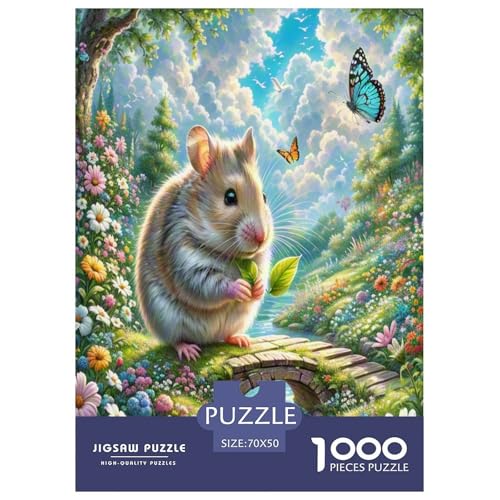 Roborovski Hamster Puzzle 1000 Teile Schwer Puzzle Spielzeug Pädagogisches Spiel Impossible Herausforderungsspielzeug Für Erwachsene Und Kinder Ab 14 Jahren 70x50cm/1000pcs Roborovski Hamster Puzzle 1000 Teile Schwer Puzzle Spielzeug Pädagogisches Spiel Impossible Herausforderungsspielzeug Für Erwachsene Und Kinder Ab 14 Jahren 70x50cm/1000pcs von UNRXJZLVM