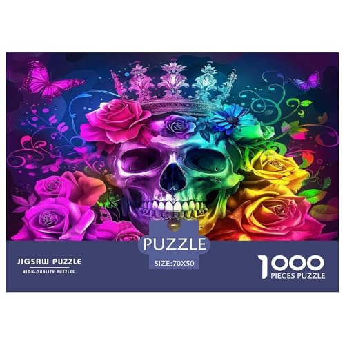 Rose Puzzle 1000 Teile Schwer Puzzle Spielzeug Lernspiel Impossible Herausforderung Spielzeug Für Erwachsene Kinder 70x50cm/1000pcs von UNRXJZLVM