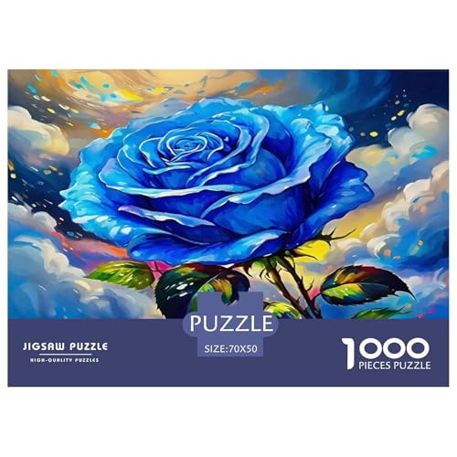 Rose Puzzle 1000 Teile Schwer Puzzle Spielzeug Lernspiel Impossible Herausforderungsspielzeug Für Erwachsene Kinder 70x50cm/1000pcs von UNRXJZLVM