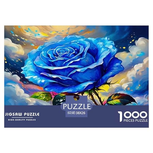Rose Puzzle 1000 Teile Schwer Puzzle Spielzeug Lernspiel Impossible Herausforderungsspielzeug Für Erwachsene Und Kinder in Bewährter 38x26cm/1000pcs von UNRXJZLVM