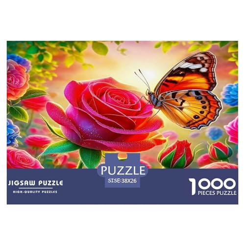 Rose Puzzle 1000 Teile Schwer Puzzle Spielzeug Pädagogisches Spiel Impossible Herausforderungsspielzeug Für Erwachsene Kinder 38x26cm/1000pcs Rose Puzzle 1000 Teile Schwer Puzzle Spielzeug Pädagogisches Spiel Impossible Herausforderungsspielzeug Für Erwachsene Kinder 38x26cm/1000pcs von UNRXJZLVM