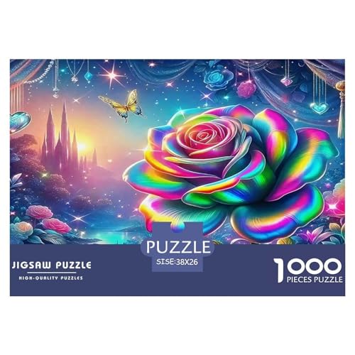 Rose Puzzle 1000 Teile Schwer Puzzle Spielzeug Pädagogisches Spiel Impossible Herausforderungsspielzeug Für Erwachsene Kinder 38x26cm/1000pcs Rose Puzzle 1000 Teile Schwer Puzzle Spielzeug Pädagogisches Spiel Impossible Herausforderungsspielzeug Für Erwachsene Kinder 38x26cm/1000pcs von UNRXJZLVM