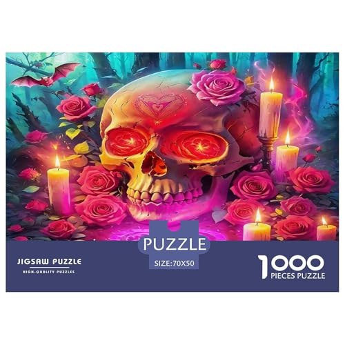 Rose Puzzle 1000 Teile Schwer Puzzle Spielzeug Pädagogisches Spiel Impossible Herausforderungsspielzeug Für Erwachsene Kinder 70x50cm/1000pcs von UNRXJZLVM