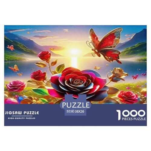 Rose Puzzle 1000-teilige Schwer Puzzle Spielzeug Lernspiel Impossible Herausforderungsspielzeug Für Erwachsene Und Kinder Ab 14 Jahren 38x26cm/1000pcs Rose Puzzle 1000-teilige Schwer Puzzle Spielzeug Lernspiel Impossible Herausforderungsspielzeug Für Erwachsene Und Kinder Ab 14 Jahren 38x26cm/1000pcs von UNRXJZLVM