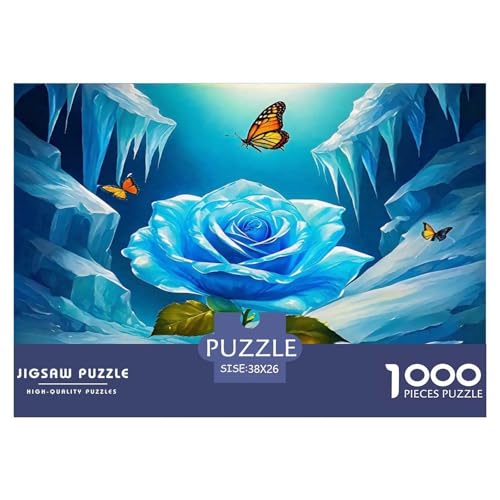 Rose Puzzle 1000-teilige Schwer Puzzle Spielzeug Lernspiel Impossible Herausforderungsspielzeug Für Erwachsene Und Kinder Ab 14 Jahren 38x26cm/1000pcs von UNRXJZLVM