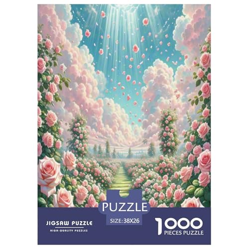 Rose Puzzle 1000-teilige Schwer Puzzle Spielzeug Lernspiel Impossible Herausforderungsspielzeug Für Erwachsene Und Kinder in Bewährter 38x26cm/1000pcs Rose Puzzle 1000-teilige Schwer Puzzle Spielzeug Lernspiel Impossible Herausforderungsspielzeug Für Erwachsene Und Kinder in Bewährter 38x26cm/1000pcs von UNRXJZLVM
