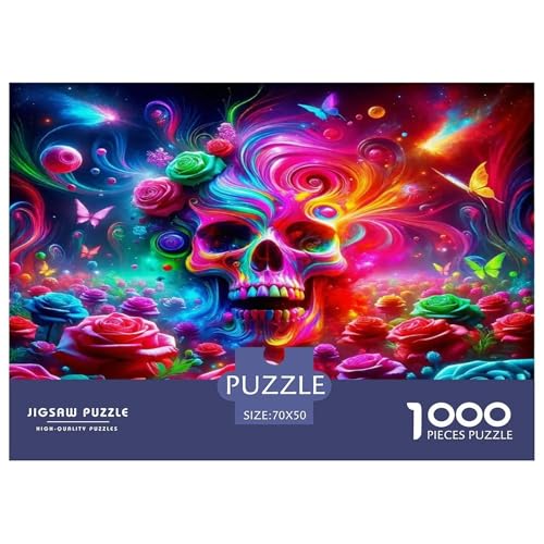 Rose Puzzles 1000 Teile Schwer Puzzle Spielzeug Lernspiel Impossible Herausforderung Spielzeug Für Erwachsene Kinder 70x50cm/1000pcs von UNRXJZLVM