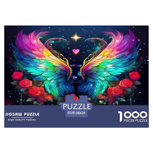 Rose Puzzles 1000 Teile Schwer Puzzle Spielzeug Lernspiel Impossible Herausforderung Spielzeug Für Erwachsene Und Kinder in Bewährter 38x26cm/1000pcs von UNRXJZLVM