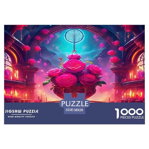 Rose Puzzles 1000 Teile Schwer Puzzle Spielzeug Lernspiel Impossible Herausforderungsspielzeug Für Erwachsene Und Kinder Ab 12 Jahren 38x26cm/1000pcs Rose Puzzles 1000 Teile Schwer Puzzle Spielzeug Lernspiel Impossible Herausforderungsspielzeug Für Erwachsene Und Kinder Ab 12 Jahren 38x26cm/1000pcs von UNRXJZLVM