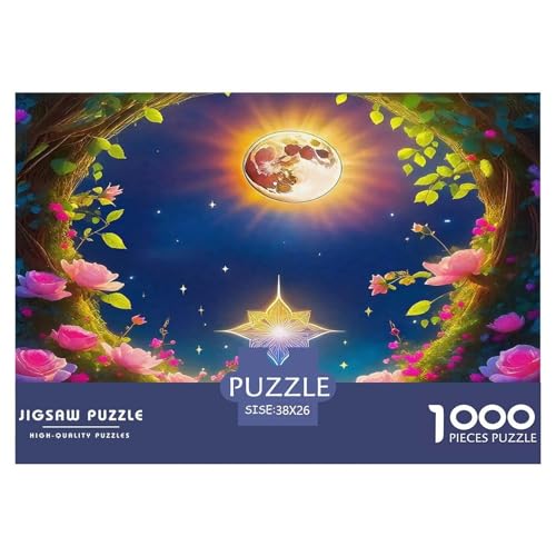 Rose Puzzles 1000 Teile Schwer Puzzle Spielzeug Pädagogisches Spiel Impossible Herausforderung Spielzeug Für Erwachsene Und Kinder Ab 12 Jahren 38x26cm/1000pcs von UNRXJZLVM