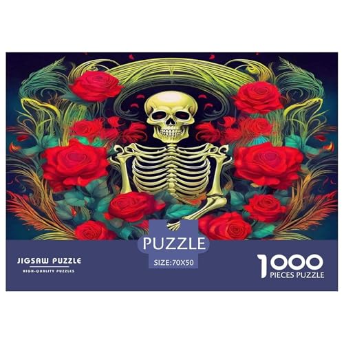 Rose Puzzles 1000 Teile Schwer Puzzle Spielzeug Pädagogisches Spiel Impossible Herausforderung Spielzeug Für Erwachsene Und Kinder in Bewährter 70x50cm/1000pcs von UNRXJZLVM