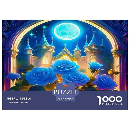 Rose Puzzles 1000 Teile Schwer Puzzle Spielzeug Pädagogisches Spiel Impossible Herausforderungsspielzeug Für Erwachsene Kinder 70x50cm/1000pcs von UNRXJZLVM