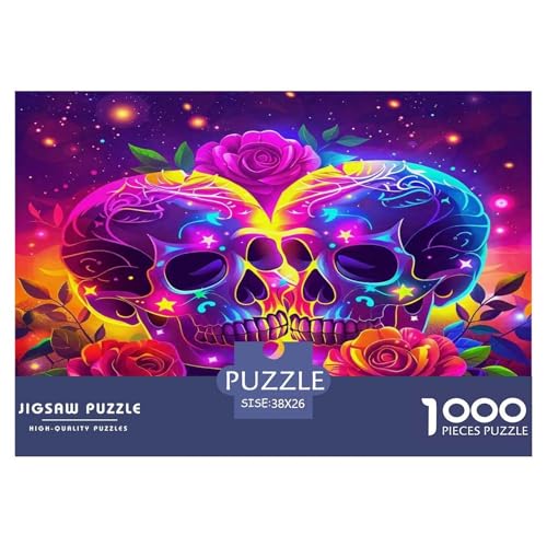 Rose Puzzles 1000-teilige Schwer Puzzle Spielzeug Lernspiel Impossible Herausforderungsspielzeug Für Erwachsene Kinder 38x26cm/1000pcs von UNRXJZLVM