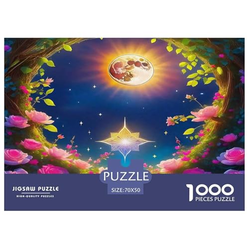 Rose Puzzles 1000-teilige Schwer Puzzle Spielzeug Lernspiel Impossible Herausforderungsspielzeug Für Erwachsene Kinder 70x50cm/1000pcs von UNRXJZLVM