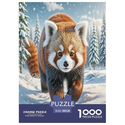 Roter Panda Puzzle 1000-teilige Schwer Puzzle Spielzeug Lernspiel Impossible Herausforderungsspielzeug Für Erwachsene Und Kinder Ab 12 Jahren 38x26cm/1000pcs Roter Panda Puzzle 1000-teilige Schwer Puzzle Spielzeug Lernspiel Impossible Herausforderungsspielzeug Für Erwachsene Und Kinder Ab 12 Jahren 38x26cm/1000pcs von UNRXJZLVM