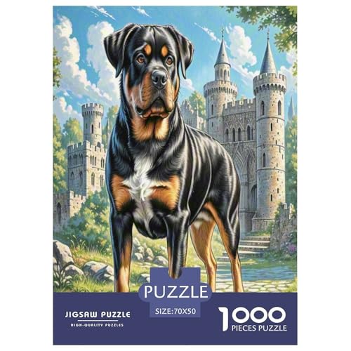 Rottweiler Puzzle 1000 Teile Schwer Puzzle Spielzeug Lernspiel Impossible Herausforderungsspielzeug Für Erwachsene Und Kinder Ab 14 Jahren 70x50cm/1000pcs Rottweiler Puzzle 1000 Teile Schwer Puzzle Spielzeug Lernspiel Impossible Herausforderungsspielzeug Für Erwachsene Und Kinder Ab 14 Jahren 70x50cm/1000pcs von UNRXJZLVM