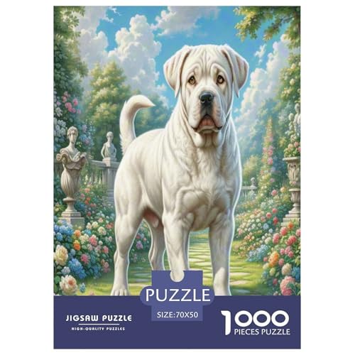 Rottweiler Puzzles 1000 Teile Schwer Puzzle Spielzeug Lernspiel Impossible Herausforderung Spielzeug Für Erwachsene Kinder 70x50cm/1000pcs von UNRXJZLVM