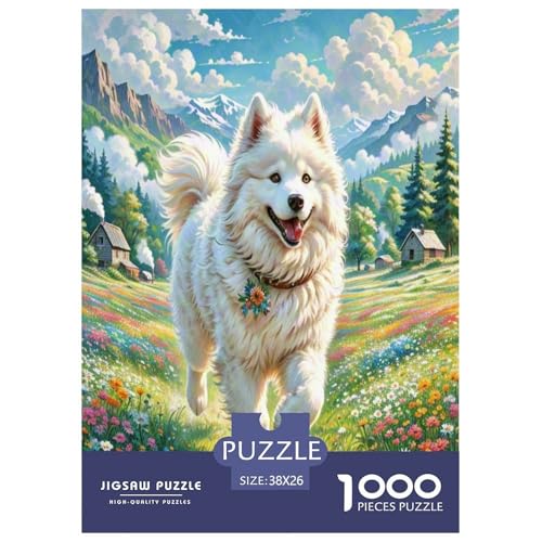 Samoyed Hund Puzzle 1000-teilige Schwer Puzzle Spielzeug Lernspiel Impossible Herausforderungsspielzeug Für Erwachsene Kinder 38x26cm/1000pcs Samoyed Hund Puzzle 1000-teilige Schwer Puzzle Spielzeug Lernspiel Impossible Herausforderungsspielzeug Für Erwachsene Kinder 38x26cm/1000pcs von UNRXJZLVM
