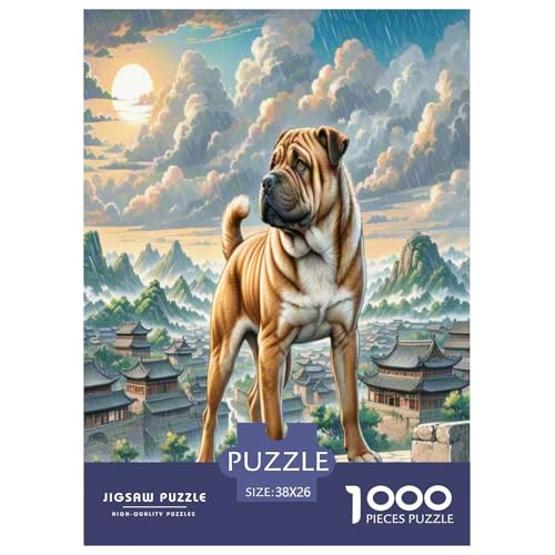 Schar Pei Puzzle 1000 Teile Schwer Puzzle Spielzeug Pädagogisches Spiel Impossible Herausforderung Spielzeug Für Erwachsene Und Kinder Ab 14 Jahren 38x26cm/1000pcs Schar Pei Puzzle 1000 Teile Schwer Puzzle Spielzeug Pädagogisches Spiel Impossible Herausforderung Spielzeug Für Erwachsene Und Kinder Ab 14 Jahren 38x26cm/1000pcs von UNRXJZLVM