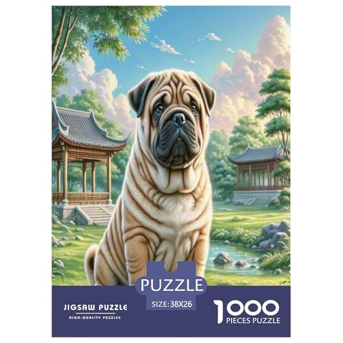 Schar Pei Puzzles 1000 Teile Schwer Puzzle Spielzeug Pädagogisches Spiel Impossible Herausforderungsspielzeug Für Erwachsene Und Kinder in Bewährter 38x26cm/1000pcs Schar Pei Puzzles 1000 Teile Schwer Puzzle Spielzeug Pädagogisches Spiel Impossible Herausforderungsspielzeug Für Erwachsene Und Kinder in Bewährter 38x26cm/1000pcs von UNRXJZLVM