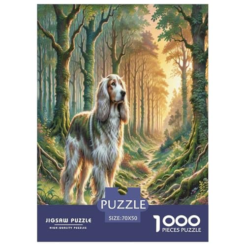 Schottischer Deerhound Puzzle 1000 Teile Schwer Puzzle Spielzeug Lernspiel Impossible Herausforderungsspielzeug Für Erwachsene Und Kinder in Bewährter 70x50cm/1000pcs von UNRXJZLVM