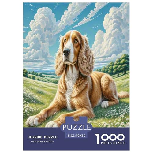 Schottischer Deerhound Puzzle 1000-teilige Schwer Puzzle Spielzeug Lernspiel Impossible Herausforderung Spielzeug Für Erwachsene Und Kinder in Bewährter 70x50cm/1000pcs von UNRXJZLVM