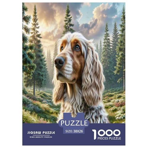 Schottischer Deerhound Puzzles 1000 Teile Schwer Puzzle Spielzeug Lernspiel Impossible Herausforderungsspielzeug Für Erwachsene Kinder 38x26cm/1000pcs von UNRXJZLVM