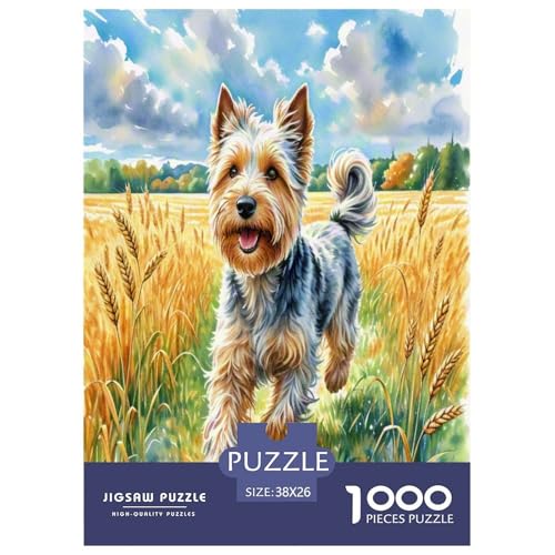 Schottischer Terrier Puzzle 1000 Teile Schwer Puzzle Spielzeug Pädagogisches Spiel Impossible Herausforderungsspielzeug Für Erwachsene Kinder 38x26cm/1000pcs von UNRXJZLVM