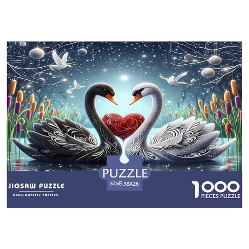 Schwan Puzzle 1000 Teile Schwer Puzzle Spielzeug Lernspiel Impossible Herausforderung Spielzeug Für Erwachsene Und Kinder Ab 14 Jahren 38x26cm/1000pcs Schwan Puzzle 1000 Teile Schwer Puzzle Spielzeug Lernspiel Impossible Herausforderung Spielzeug Für Erwachsene Und Kinder Ab 14 Jahren 38x26cm/1000pcs von UNRXJZLVM
