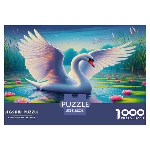 Schwan Puzzle 1000 Teile Schwer Puzzle Spielzeug Lernspiel Impossible Herausforderungsspielzeug Für Erwachsene Und Kinder Ab 12 Jahren 38x26cm/1000pcs Schwan Puzzle 1000 Teile Schwer Puzzle Spielzeug Lernspiel Impossible Herausforderungsspielzeug Für Erwachsene Und Kinder Ab 12 Jahren 38x26cm/1000pcs von UNRXJZLVM