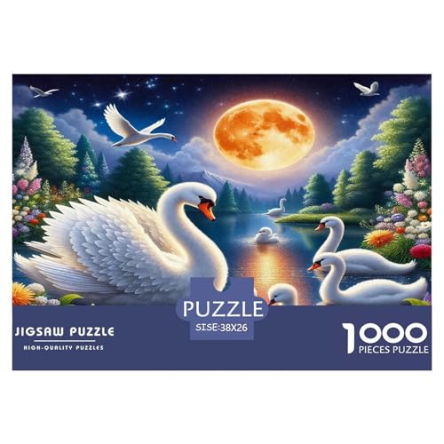 Schwan Puzzle 1000 Teile Schwer Puzzle Spielzeug Lernspiel Impossible Herausforderungsspielzeug Für Erwachsene Und Kinder Ab 12 Jahren 38x26cm/1000pcs Schwan Puzzle 1000 Teile Schwer Puzzle Spielzeug Lernspiel Impossible Herausforderungsspielzeug Für Erwachsene Und Kinder Ab 12 Jahren 38x26cm/1000pcs von UNRXJZLVM