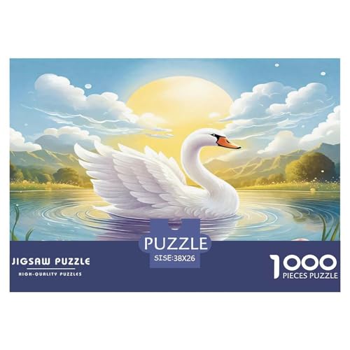 Schwan Puzzle 1000 Teile Schwer Puzzle Spielzeug Lernspiel Impossible Herausforderungsspielzeug Für Erwachsene Und Kinder Ab 14 Jahren 38x26cm/1000pcs Schwan Puzzle 1000 Teile Schwer Puzzle Spielzeug Lernspiel Impossible Herausforderungsspielzeug Für Erwachsene Und Kinder Ab 14 Jahren 38x26cm/1000pcs von UNRXJZLVM
